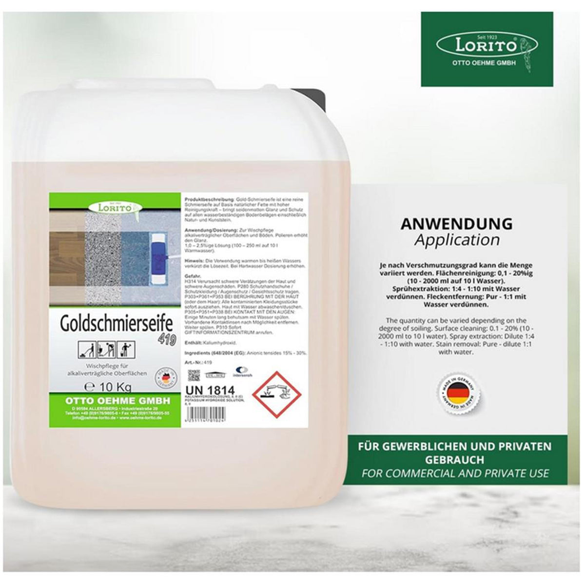 Lorito Goldschmierseife 419 Schmierseife rückfettend viskos