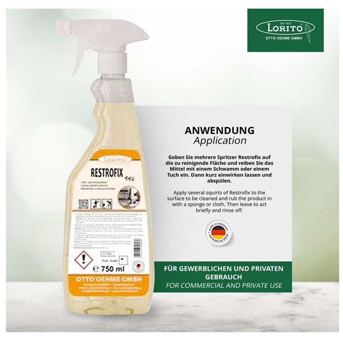 Lorito Restrofix 442 Sprühflasche Fettlöser