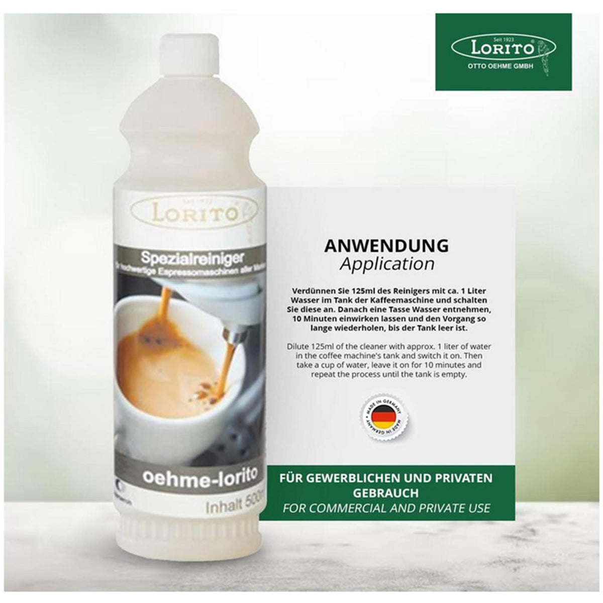Lorito Spezialreiniger Kaffeemaschine 0,5 L