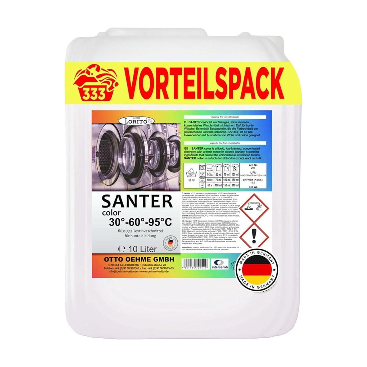 Lorito Santer Color 224 Waschmittel bunte Wäsche flüssig