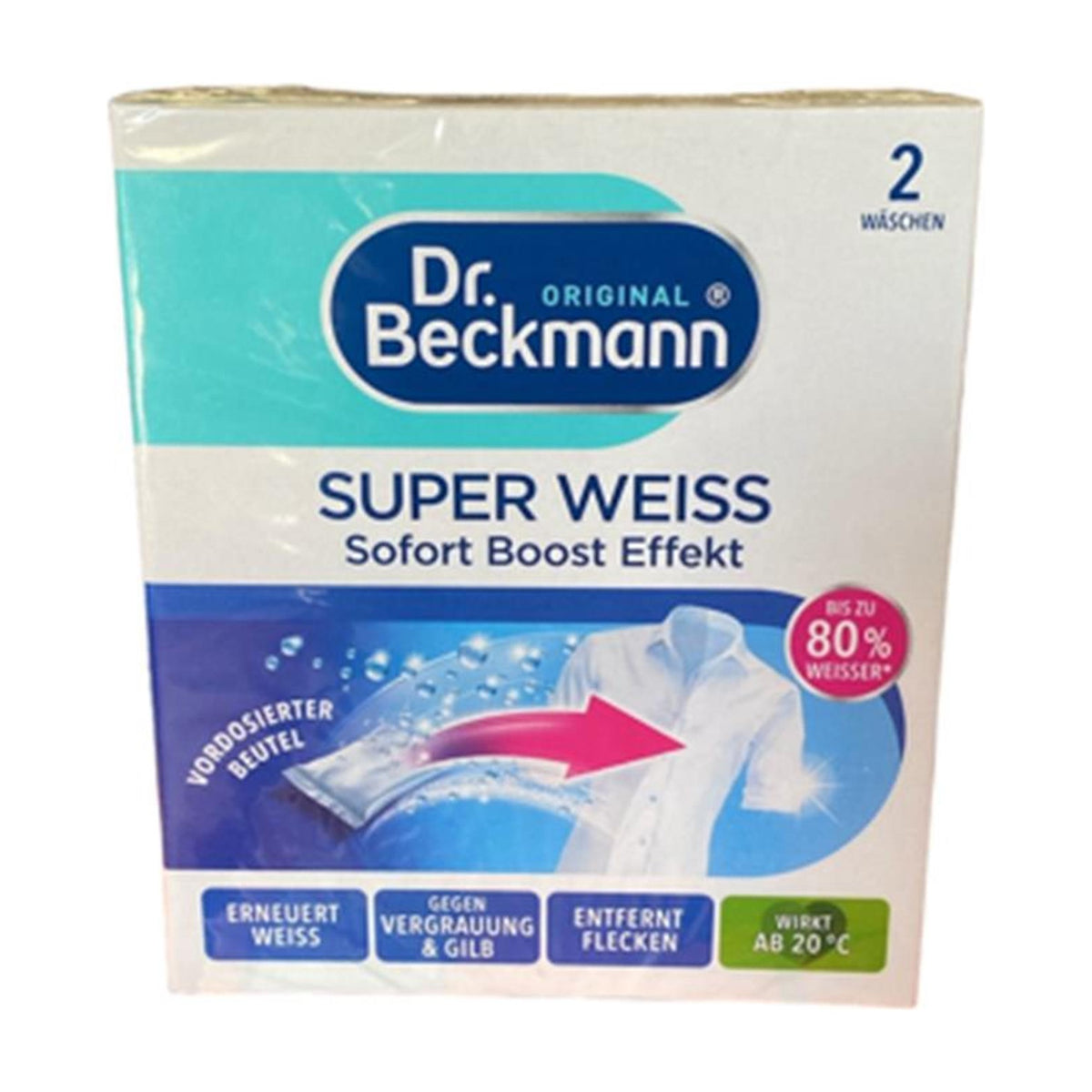 Dr. Beckmann Super-Weiß 2 x 40 g