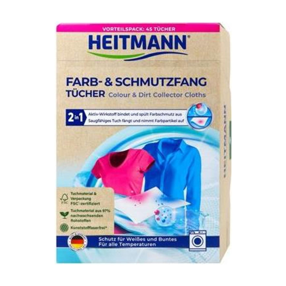 Heitmann Farb- und Schmutztücher 45 Stück