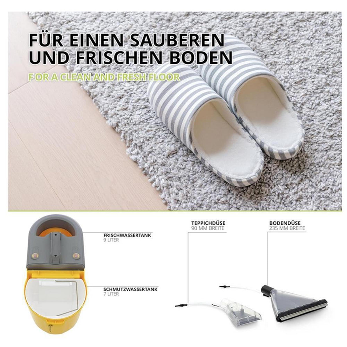 Sprühextraktionsgerät Teppichreinigungsmaschine Lorito Profi
