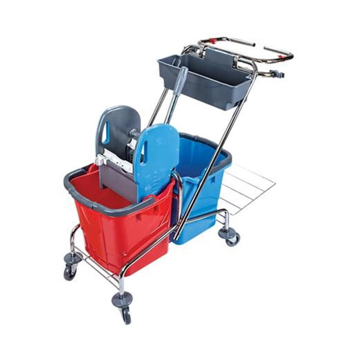 Wisch-Star Serie 209 Doppelfahrwagen Müllsackhalterung