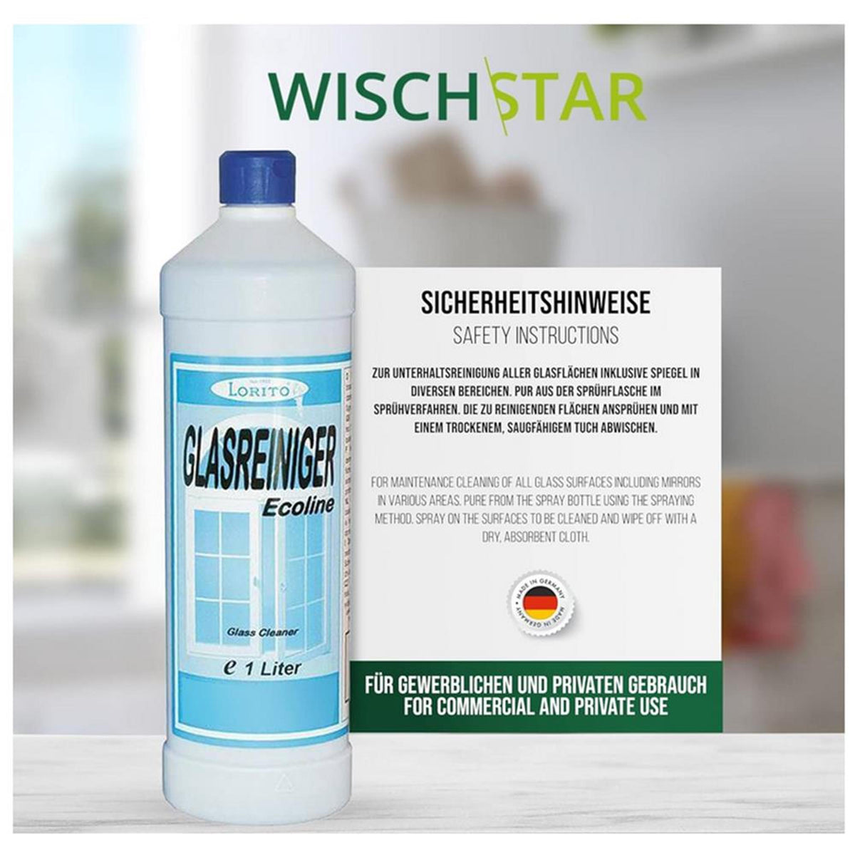 Profi Fensterputz Set 6-teilig 35cm Glasreinigungsset