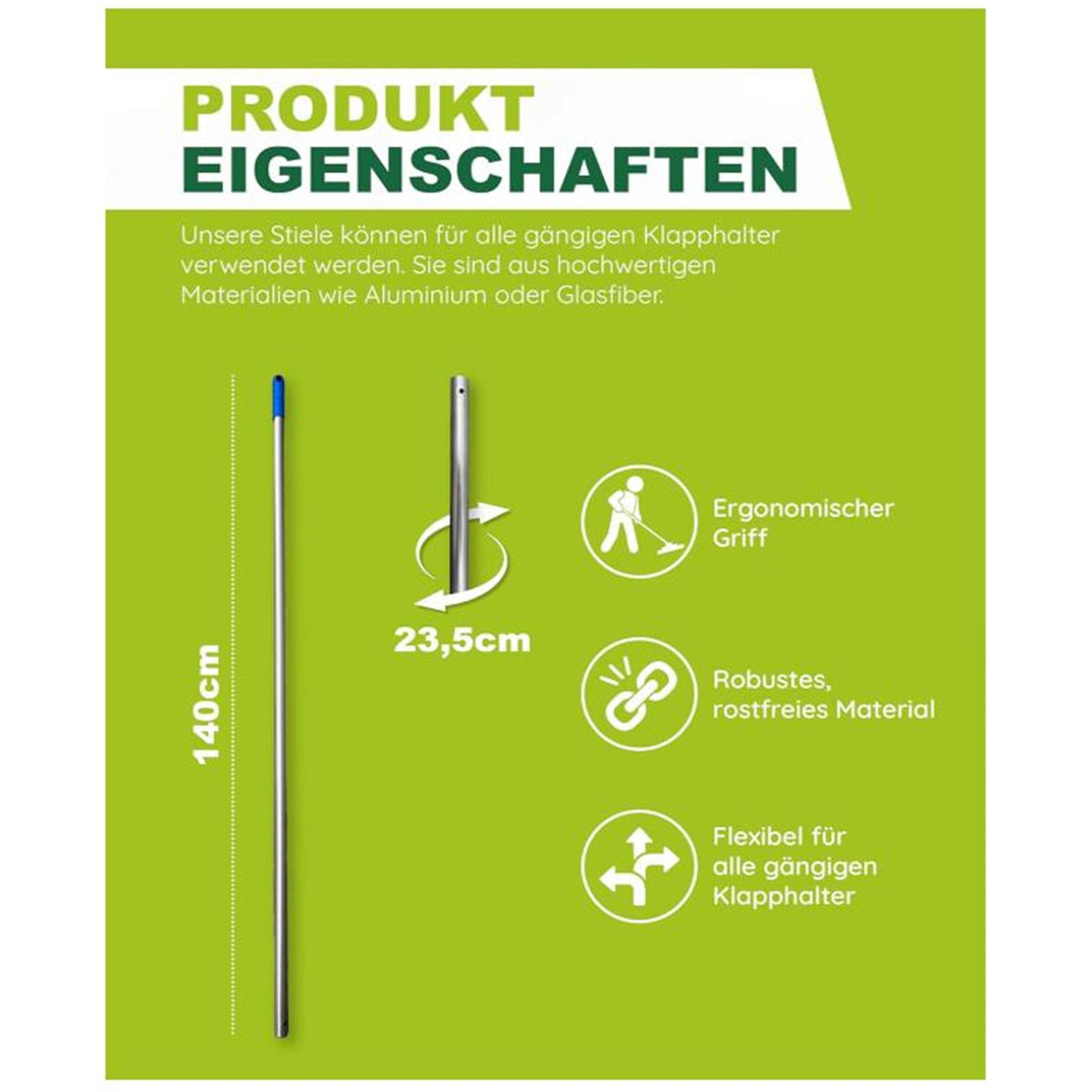 Wisch-Star Alustiel Moppstiel 140 cm