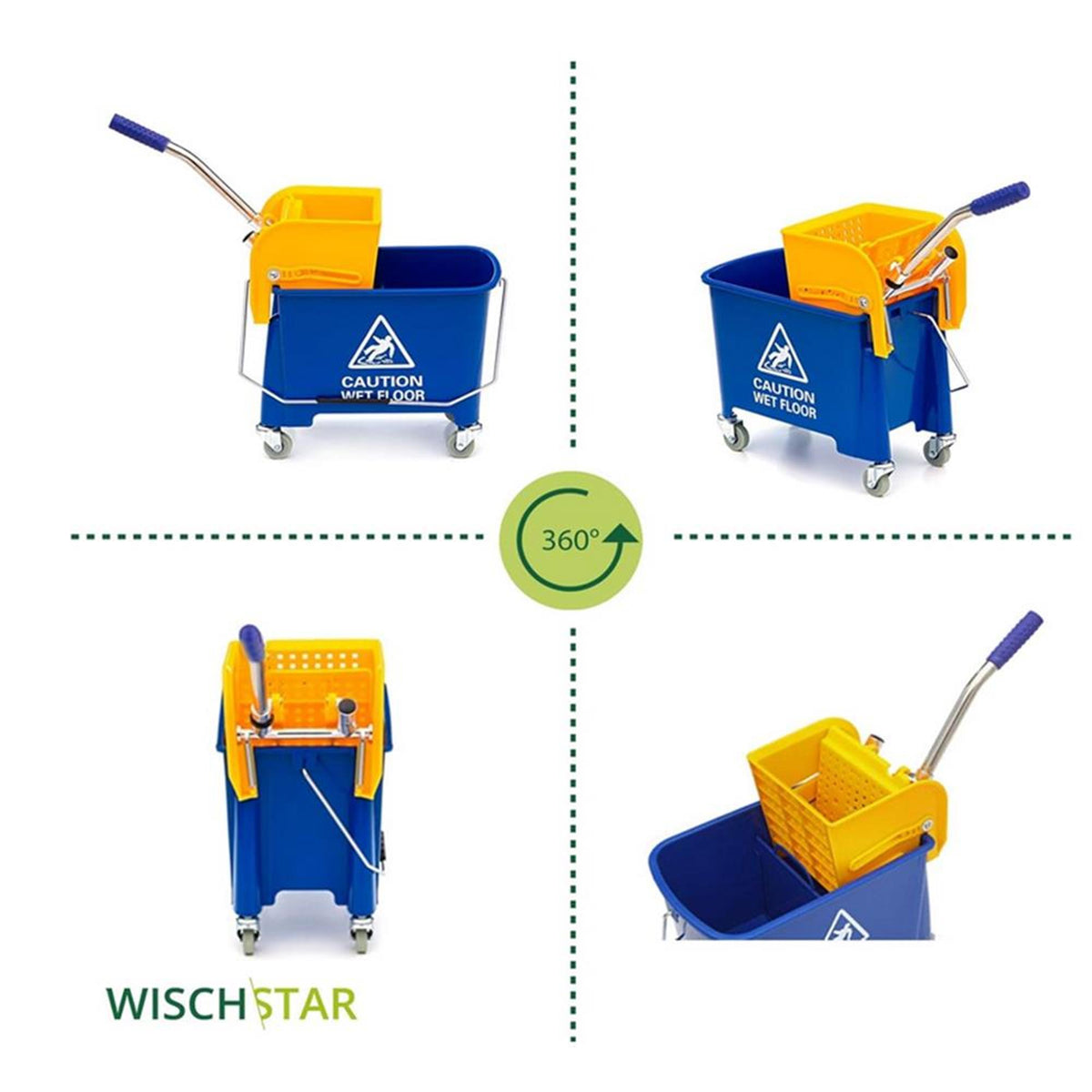 Wisch-Star Fahreimer Mini- Fahrwagen 2-Kammer