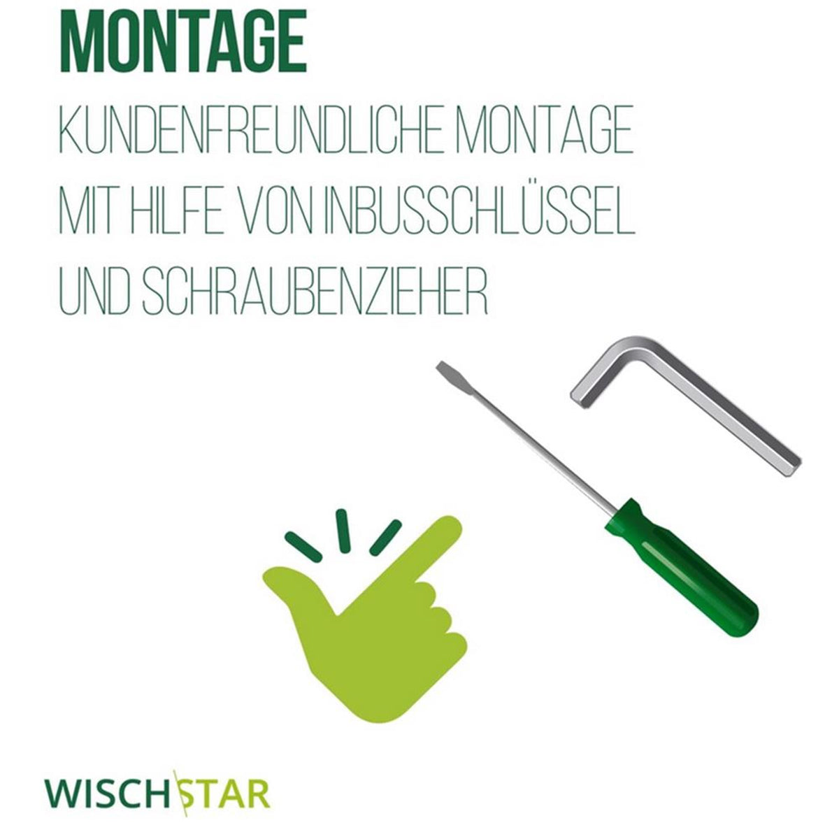 Wisch-Star Fahreimer Mini- Fahrwagen 2-Kammer