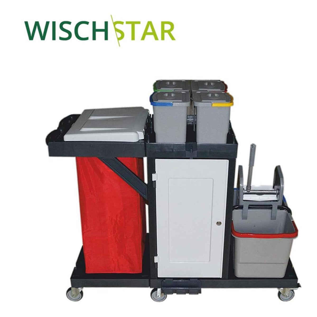 Wisch-Star Reinigungswagen Willy abschließbar Systemwagen