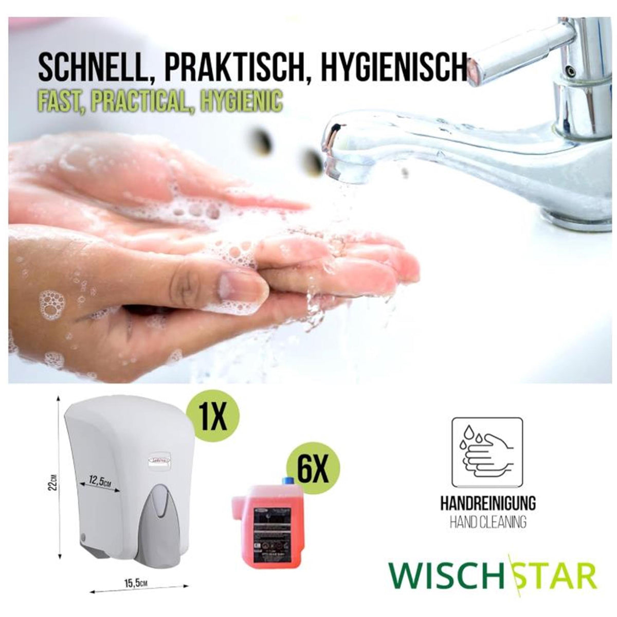 Starter-Set Seifenspender weiss