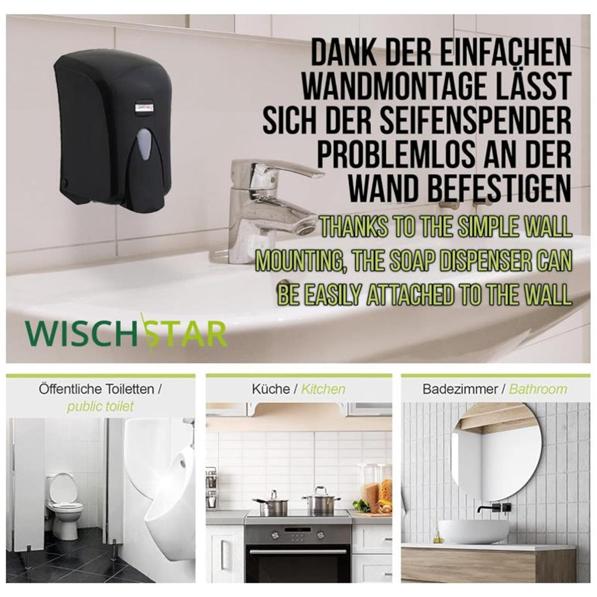 Starter-Set Seifenspender incl. schwarz
