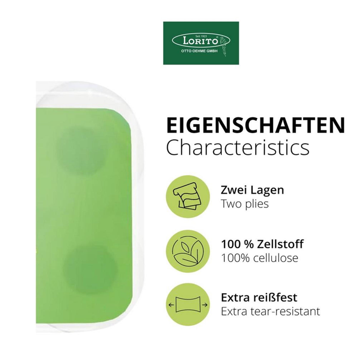 Lorito Toilettenpapier Klopapier frisch sauber recycling