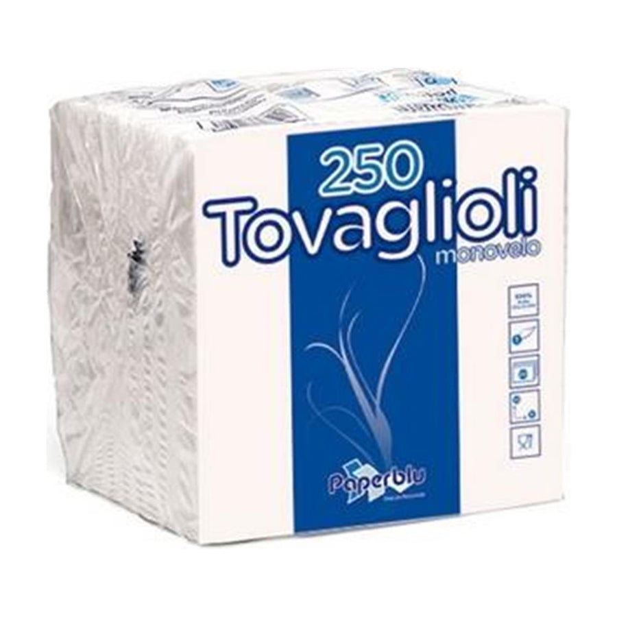 Prägeservietten 1-lagig weiß Ecolabel