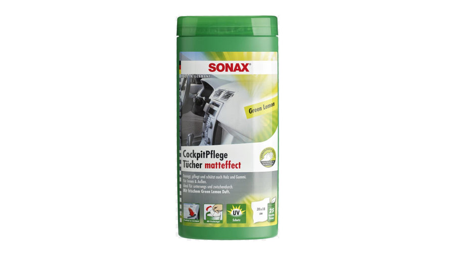 Sonax CockpitPflegeTücher Matt effect Green Lemon Box 25 Stück