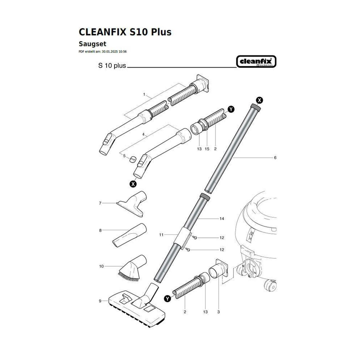 Gleitklemme für Cleanfix S 10 Plus
