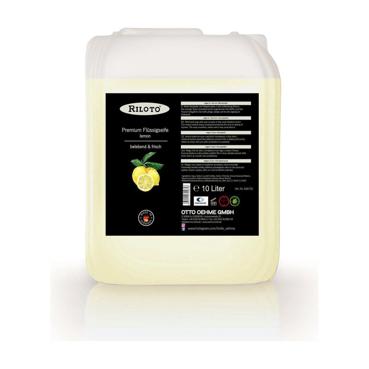 Riloto Premium Flüssigseife Lemon Cremeseife