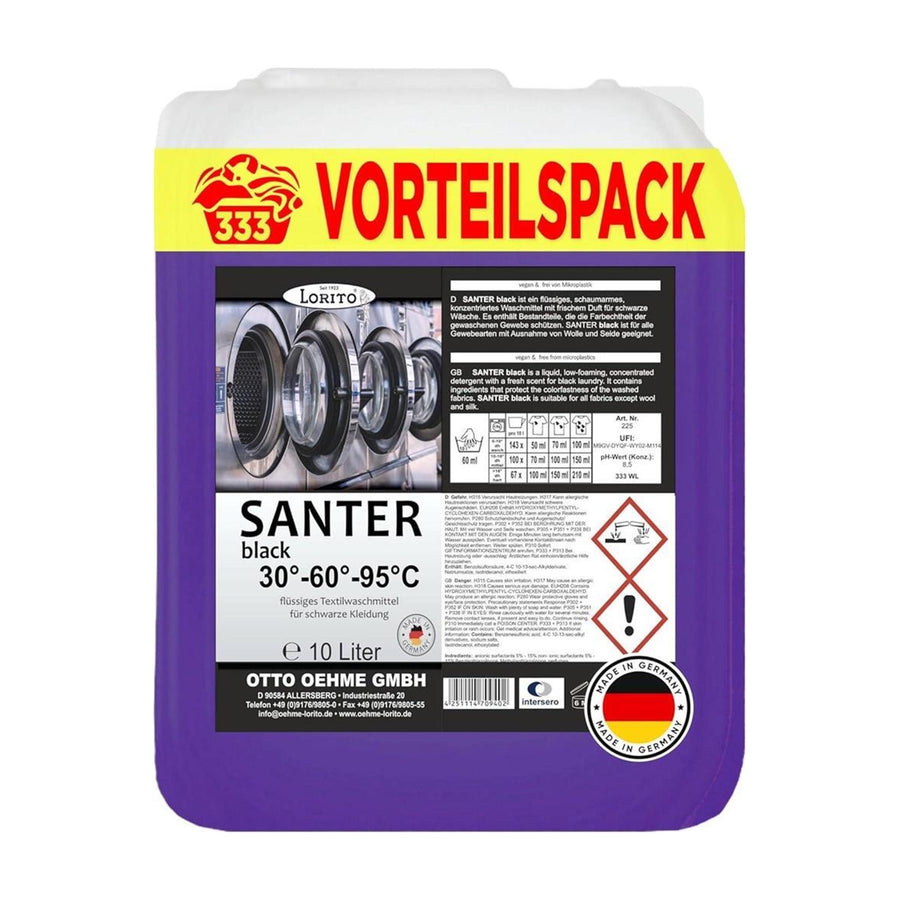 Lorito Santer Black 225 Waschmittel schwarze Wäsche flüssig
