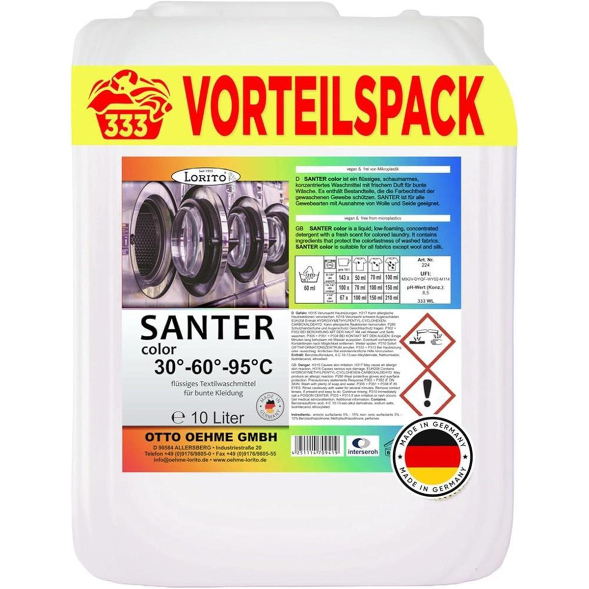 Lorito Santer Color 224 Waschmittel bunte Wäsche flüssig