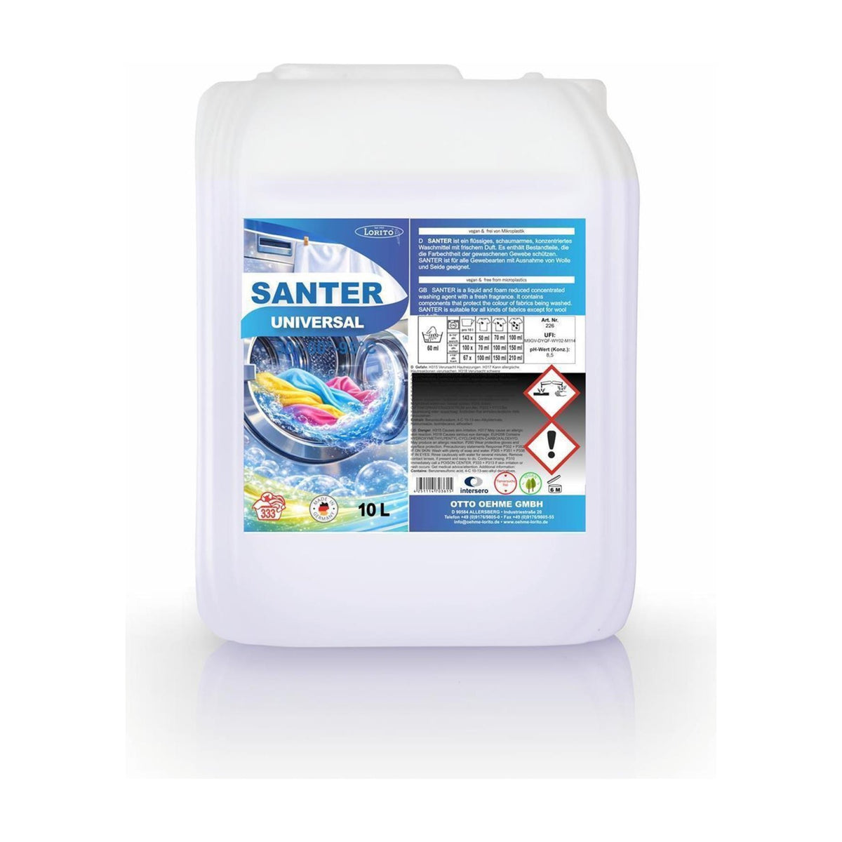 Lorito Santer Vollwaschmittel Mopp-Waschmittel schaumarm