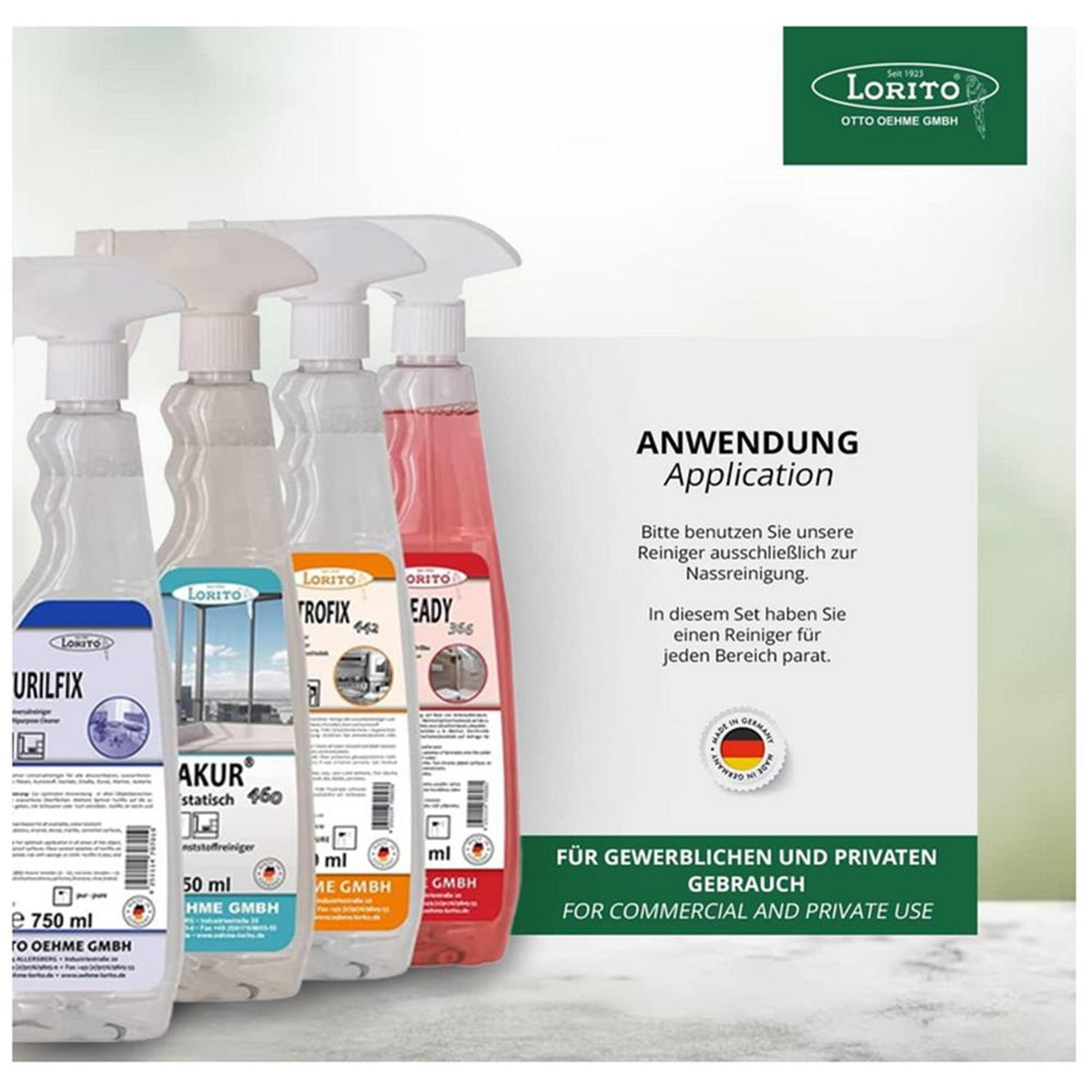 Lorito Starter-Set Reinigungsmittel Set-Box