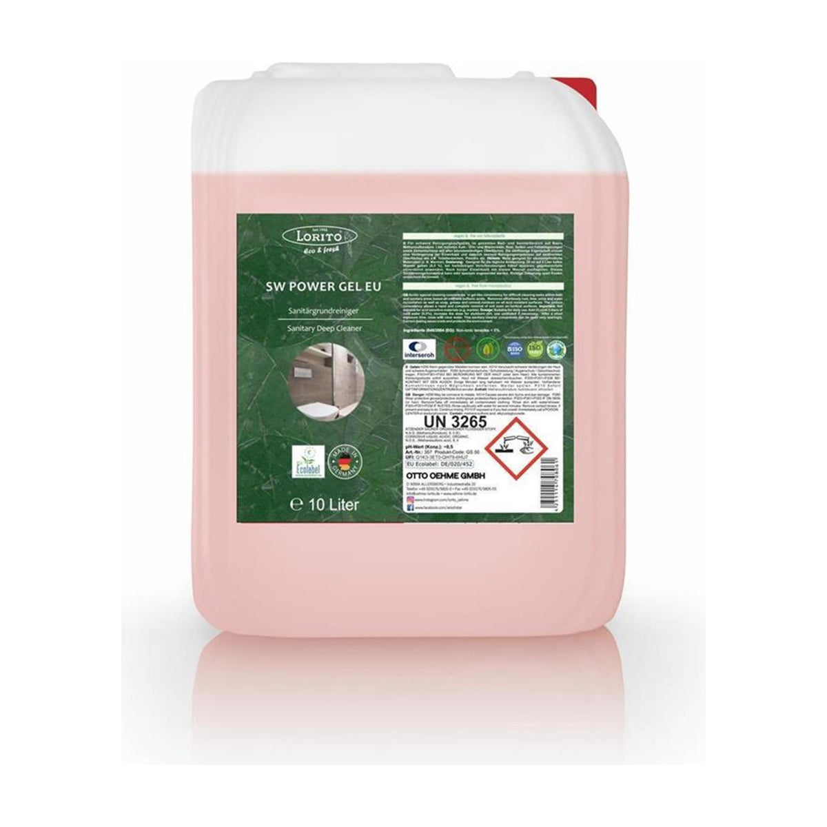 Lorito SW Power Gel Eco fresh Sanitärgrundreiniger WC