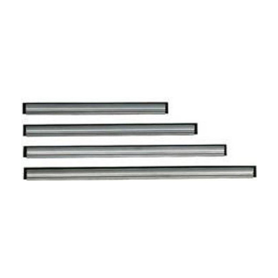 Edelstahl-Schienen mit Gummilippe, Schwarz, V-System