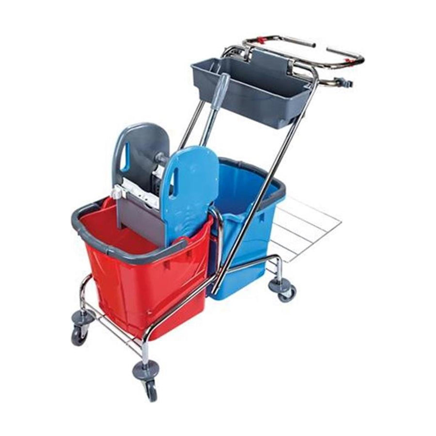 Wisch-Star Serie 209 Doppelfahrwagen Müllsackhalterung