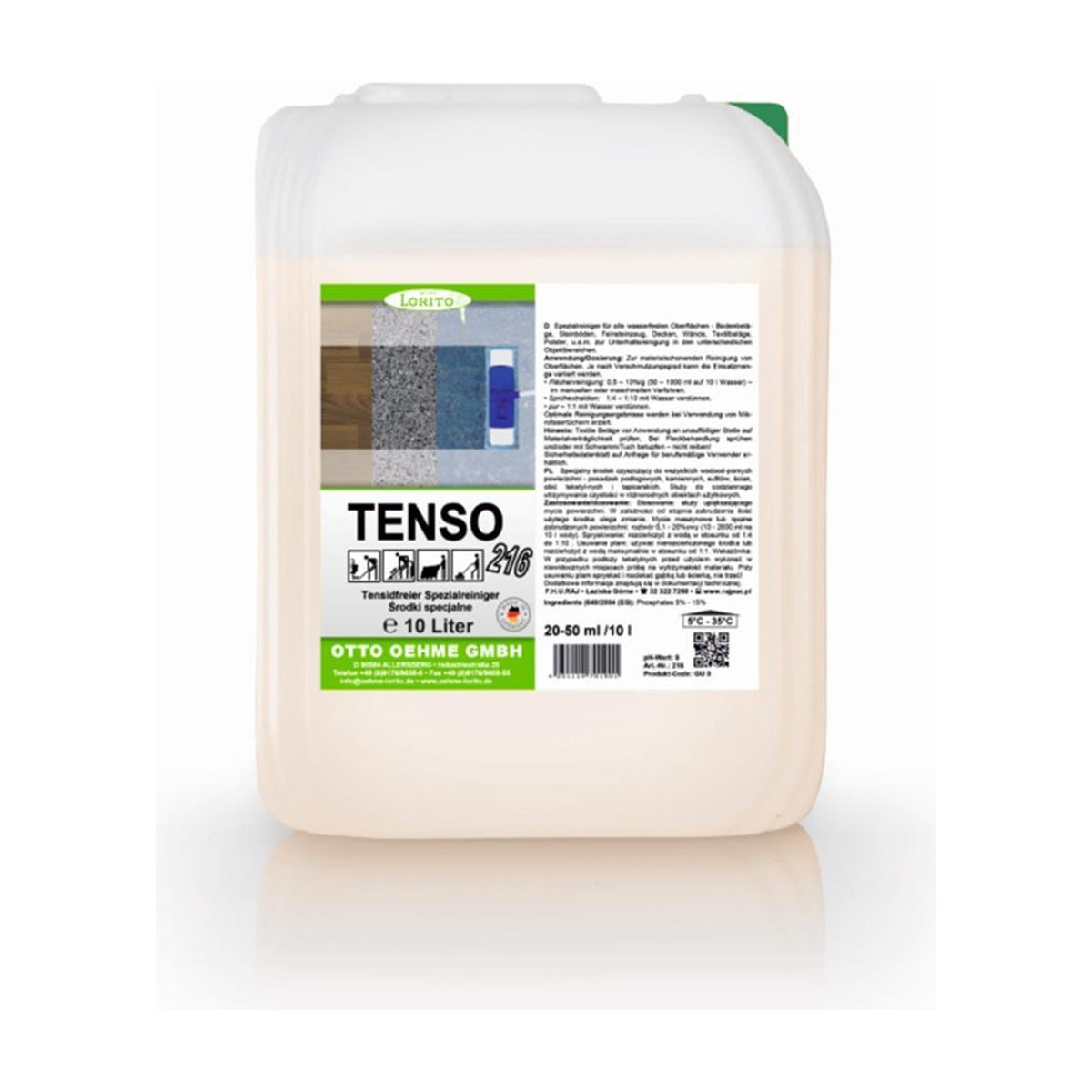 Lorito Tenso 216 Bodenpflege tensidfreier Unterhaltsreiniger