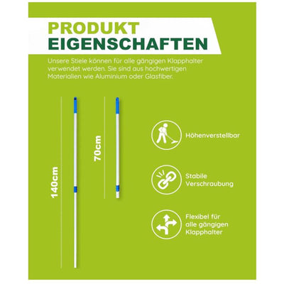 Teleskopstiel Alustiel für 70-140 cm Schnellverschluss