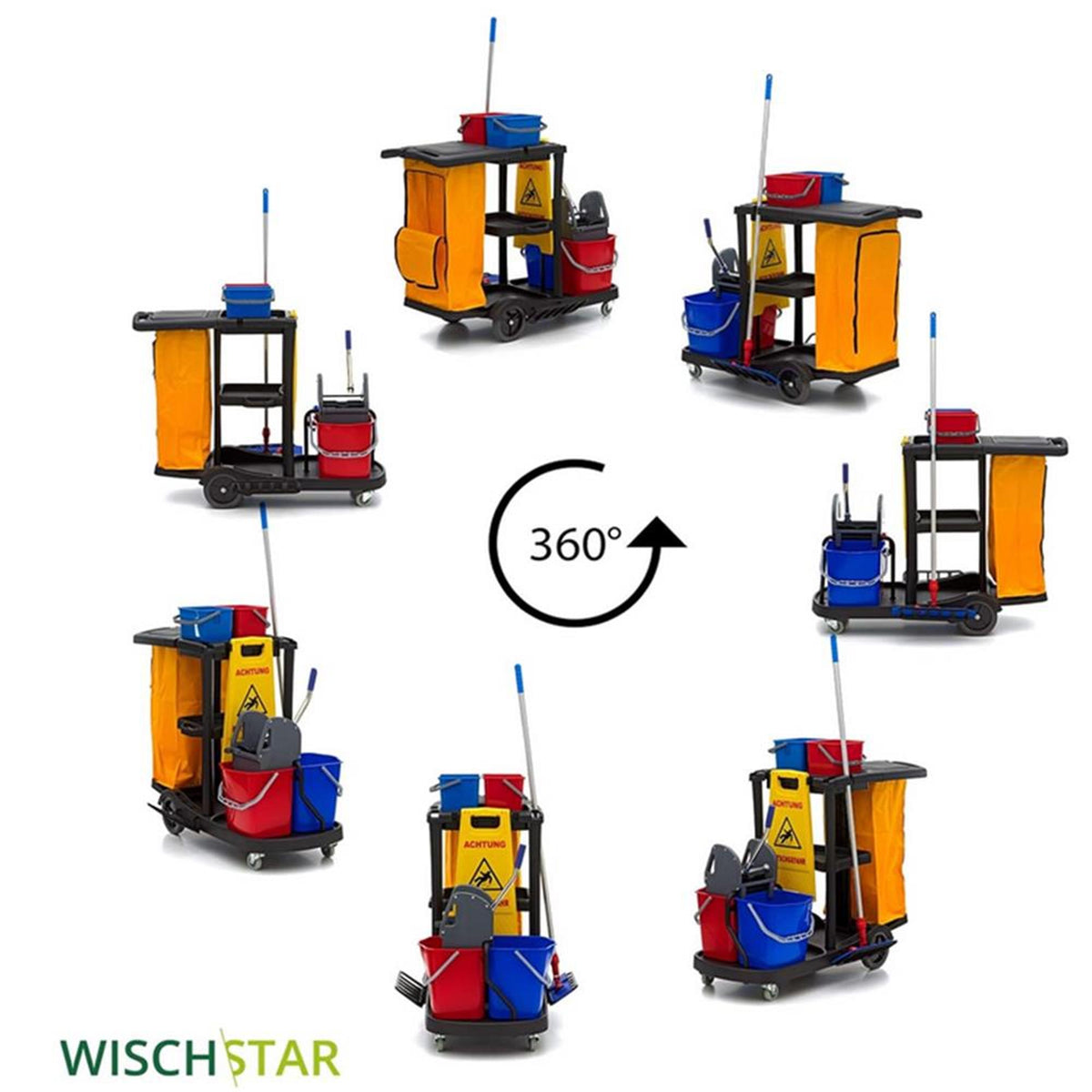 Wisch-Star Reinigungswagen Superstar Gerätewagen