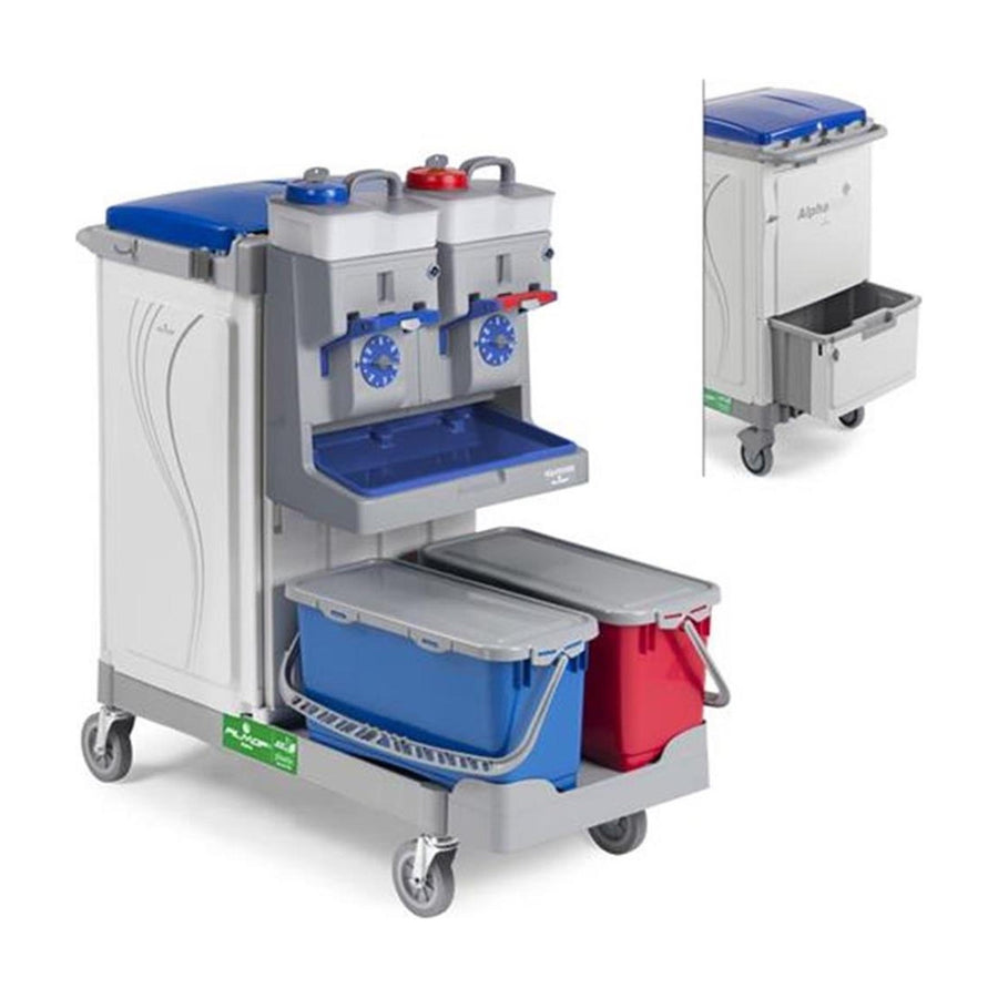 Filmop Reinigungswagen Alpha Split Double Equodose