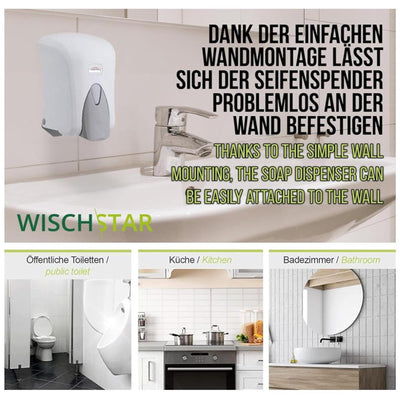 Seifenspender weiß Kunststoff Kartuschen Spendersystem