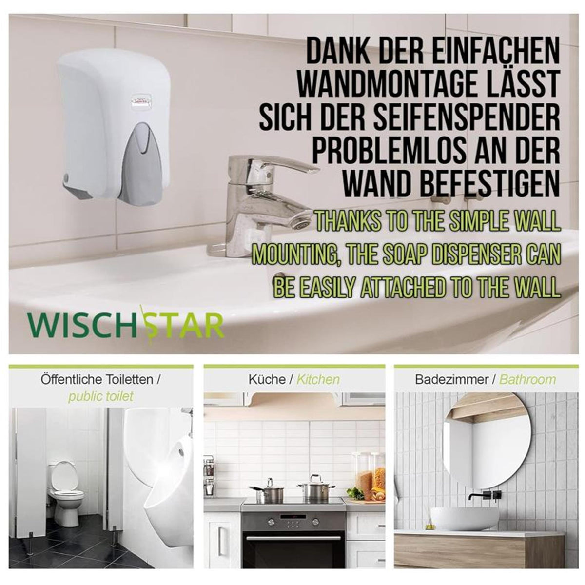 Starter-Set Seifenspender weiss