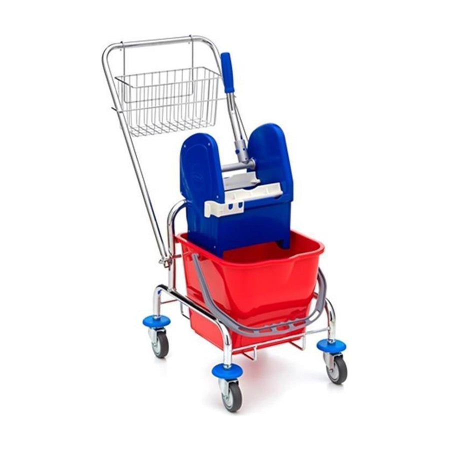 Wischstar Wischwagen Einfachfahrwagen Chrom Deichsel