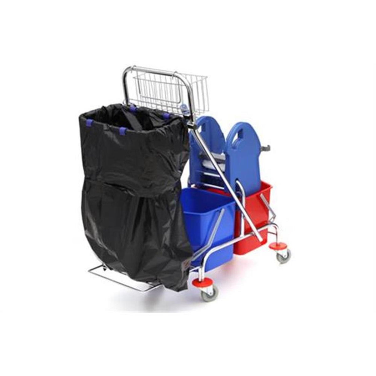 Wisch-Star Serie 209 Doppelfahrwagen Müllsackhalterung