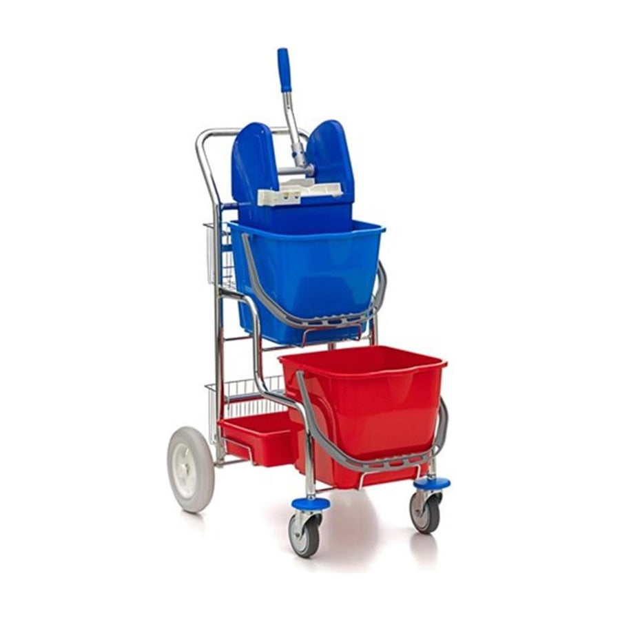 Wisch-Star Stufenduo Reinigungswagen mit Presse Putzwagen