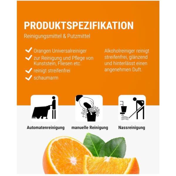 Lorito Orangenreiniger 150 Universalreiniger mit Frischeduft 1 Liter