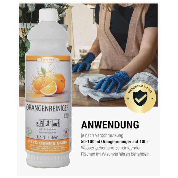 Lorito Orangenreiniger 150 Universalreiniger mit Frischeduft 1 Liter