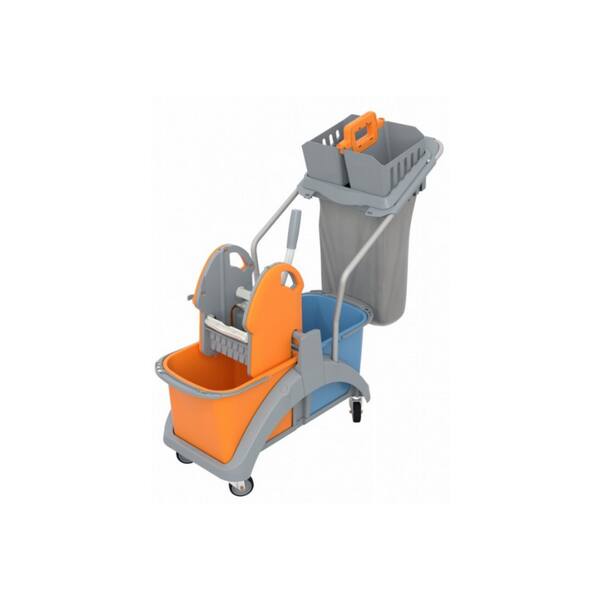 Splast Doppelfahrwagen TS2-0021 2x20 L mit Deichsel, Presse und Flaschenablage