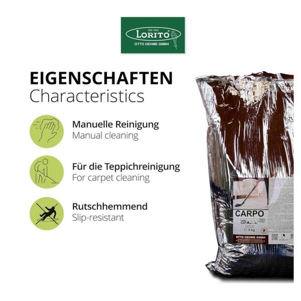 Teppichreiniger Teppichpulver Carpo 2,5 kg