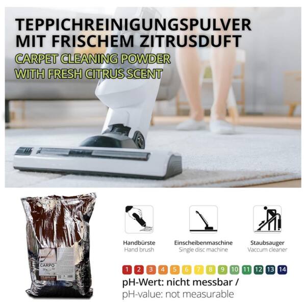 Teppichreiniger Teppichpulver Carpo 2,5 kg