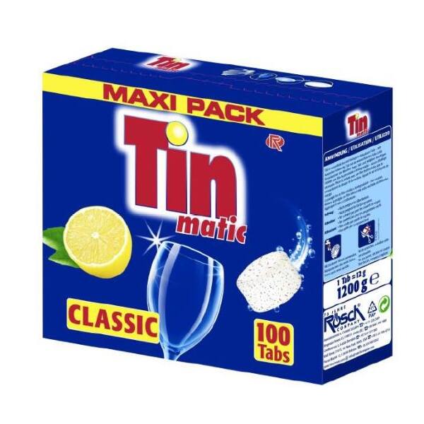 Tinmatic Spülmaschinentabs Spültabs Geschirr-Tabs 100er Biologisch abbaubare Folie
