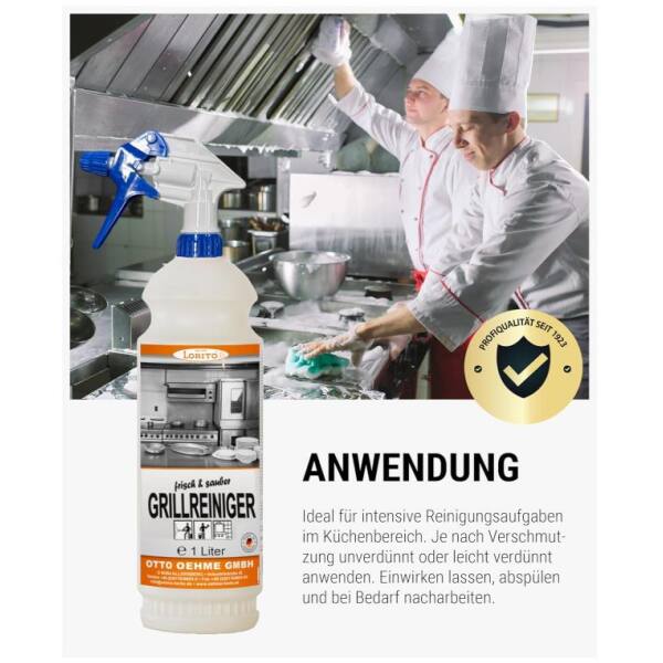 Lorito frisch u. sauber Grillreiniger 021 1L mit Sprühkopf