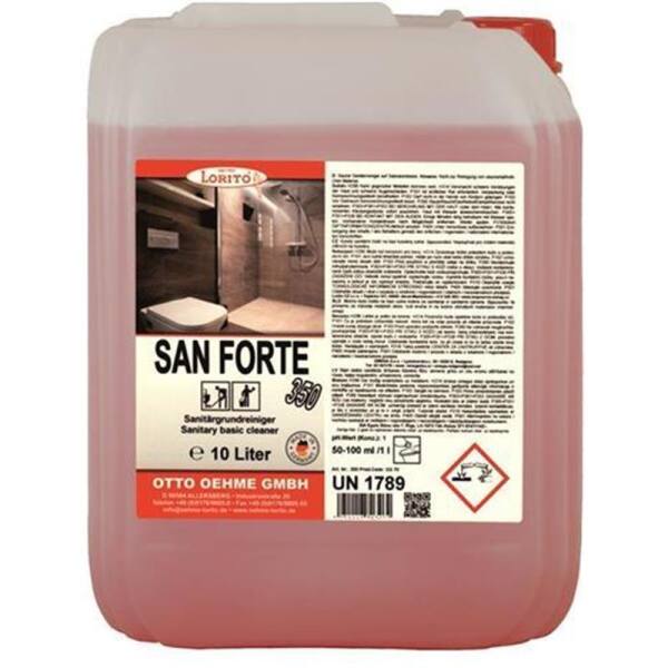 Lorito Sanforte 350 Sanitrgrundreiniger WC - Reiniger mit Salzsure Kalksteinentferner