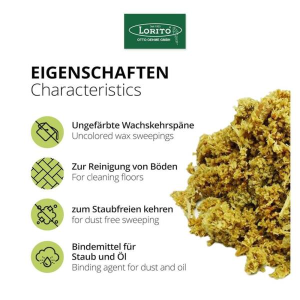 Lorito Wachskehrspäne 403 Kehrspäne Staubbindemittel