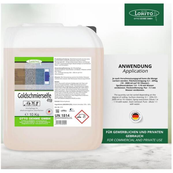 Lorito Goldschmierseife 419 Schmierseife rückfettend viskos 10 Liter