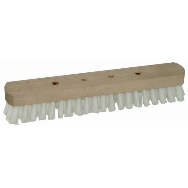 Schrubber Großraumschrubber, Polypropylene, 4-Loch System, Holz, 30cm