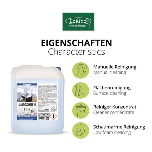 Allzweckreiniger EU-Ecolabel (Blume) 10 Liter