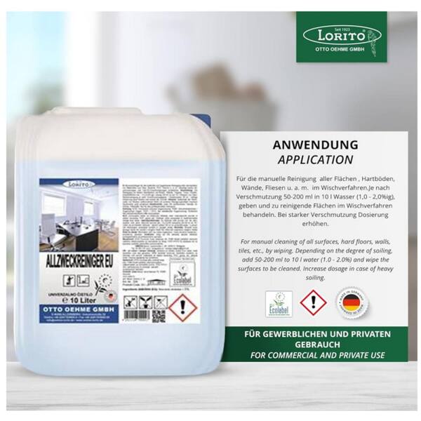 Allzweckreiniger EU-Ecolabel (Blume) 10 Liter