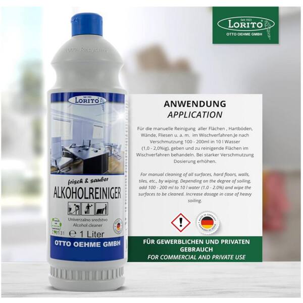 frisch und sauber Alkohol- und Glanzreiniger 1 Liter
